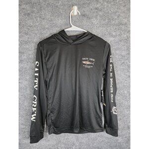 Salty Crew Sunshirt Mens Large Bruce Hood UPF 50 Performance Fishing Hoodie